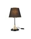 Lampada da tavolo metallo e paralume nero Aden ASZ1632