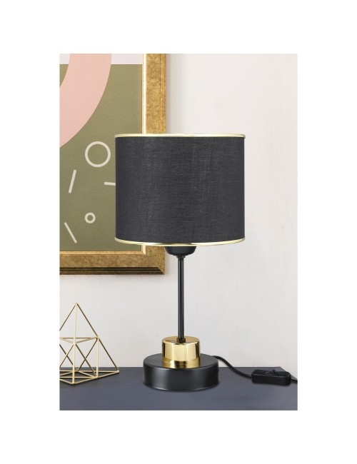 Lampada da Tavolo Metallo e Paralume Nero Arden Prezzo