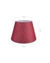 Lampada da tavolo base bianca e paralume colore rosso LAGUNAH372865
