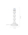 Lampada da tavolo base bianca e paralume colore rosso LAGUNAH372865