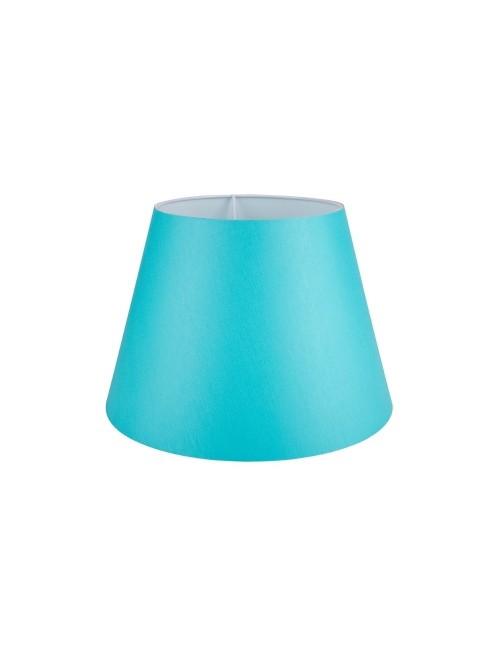 Lampada da Tavolo Base Bianca e Paralume Colore Turchese