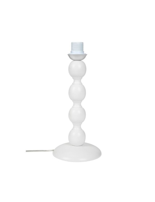 Lampada da Tavolo Base Bianca e Paralume Colore Turchese