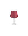 Lampada da tavolo base bianca e paralume colore rosso LAGUNAH272865