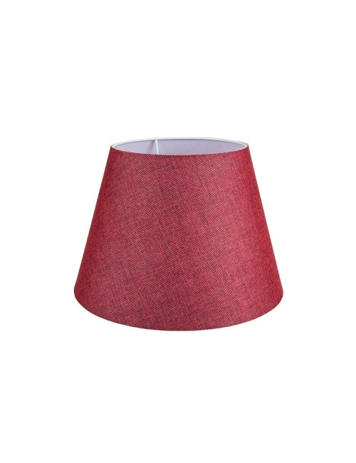 Lampada da Tavolo Base Bianca e Paralume Colore Rosso