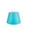 Lampada da tavolo base bianca e paralume colore turchese LAGUNAH272877