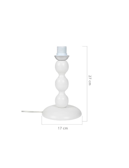 Lampada da Tavolo Base Bianca e Paralume Colore Turchese