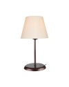 Lampada da tavolo in metallo e paralume Elva ASZ1050