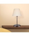 Lampada da tavolo in metallo e paralume Elva ASZ1050