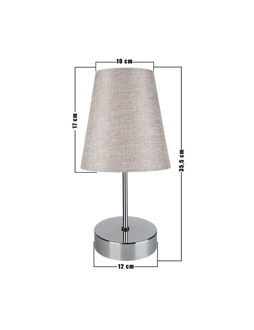Lampada da Tavolo Cromo Beige Estelya ASZ1068 Prezzo