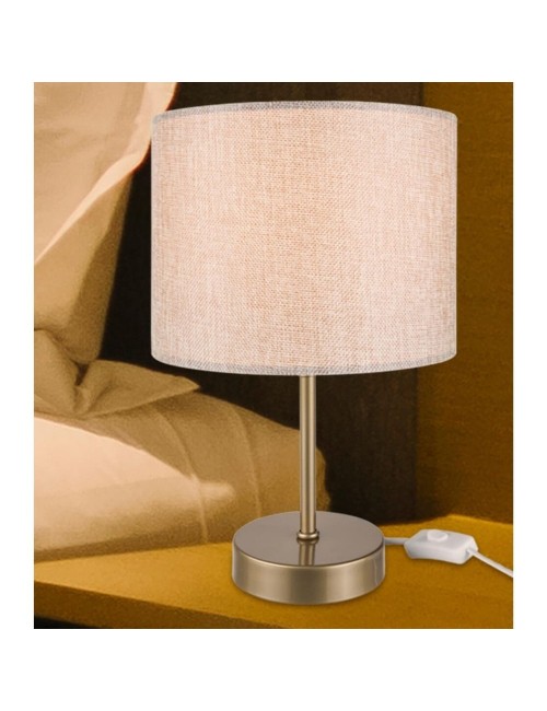 Lampada da Tavolo con Paralume Cilindrico Sabbia Flora Prezzo