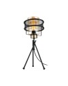 Lampada da tavolo in ferro intrecciato paralume vetro Grande MDL3713
