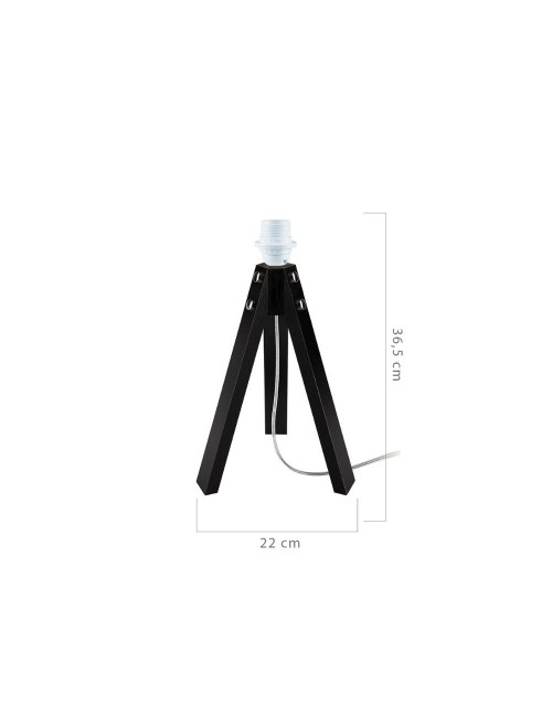 Lampada da Tavolo Treppiede Nero e Paralume Bianco Prezzo