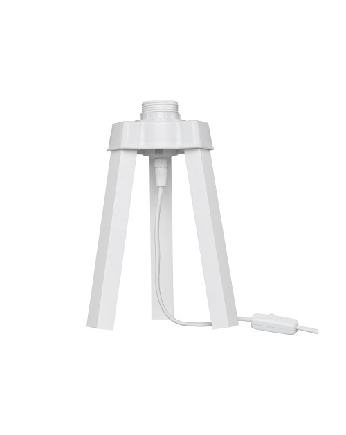 Lampada da tavolo treppiede legno colore bianco Piko MDL4768 22.5H