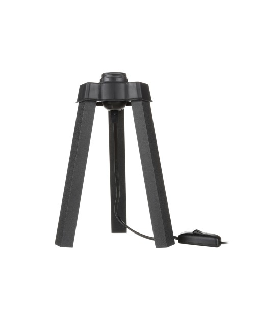 Lampada da tavolo treppiede legno colore nero Piko MDL4769 22.5H