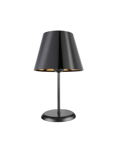 Lampada da Tavolo in Metallo e Paralume Nero Verda Prezzo
