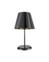 Lampada da tavolo in metallo e paralume nero Verda ASZ1212