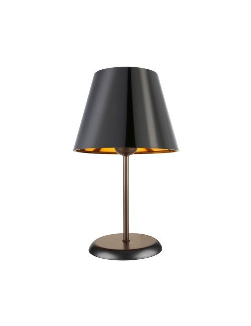 Lampada da Tavolo in Metallo e Paralume Nero Verda Prezzo