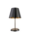 Lampada da tavolo in metallo e paralume nero Verda ASZ1212