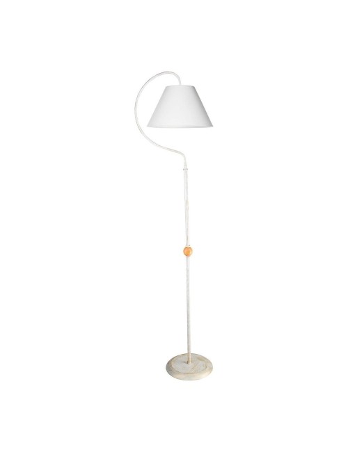 Lampada da Terra a Stelo con Paralume Tessuto Bianco Geo ASZ1043 Prezzo