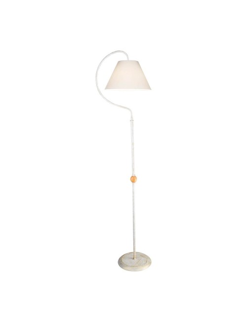 Lampada da Terra a Stelo con Paralume Tessuto Bianco Geo ASZ1043 Prezzo
