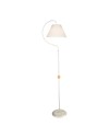 Lampada da terra a stelo con paralume tessuto bianco Geo ASZ1043