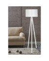 Lampada da terra treppiede legno e paralume bianco Rodi ASZ1233