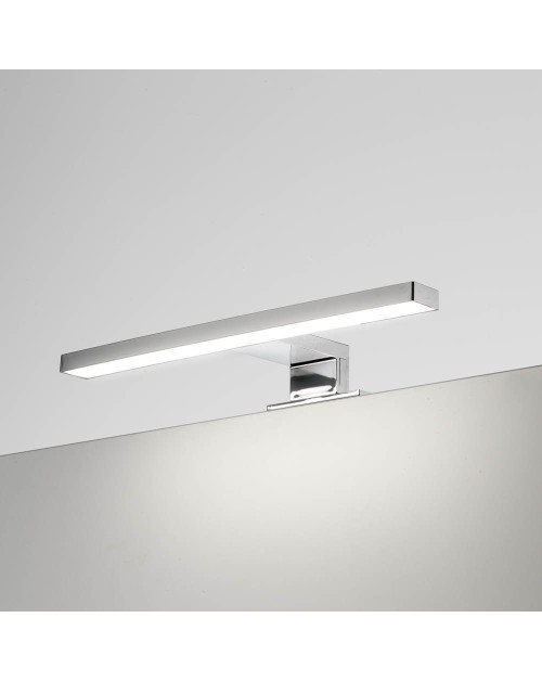 Lampada LED per bagno Kyra 300 mm colore cromato
