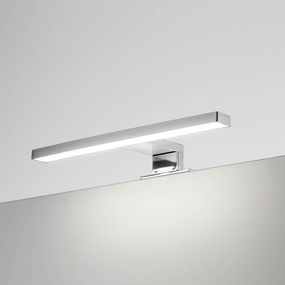 Lampada LED per bagno Kyra 300 mm colore cromato