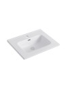 Lavabo da appoggio 1 vasca in ceramica per bagno bianco lucido 61x46,5 – Modello LAV9060S