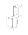 Lavastoviglie incasso Daewoo DI1E6SW49E 10 coperti 45 cm 6 programmi classe E