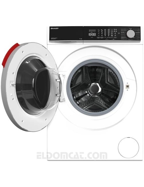 Lavatrice 8 Kg Sharp ES-NFB814DW1NA classe A centrifuga inverter colore bianco