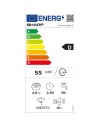 Lavatrice slim Sharp ESNFA4101WD 4kg centrifuga 1000 giri bianca classe D