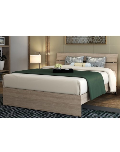 Letto una piazza e mezza in legno colore olmo