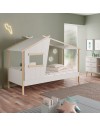 Letto singolo a casetta Luba in legno massiccio – Un rifugio incantato per i sogni del tuo bambino