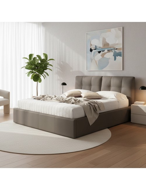 Letto Matrimoniale con Contenitore Melia Tortora Prezzo