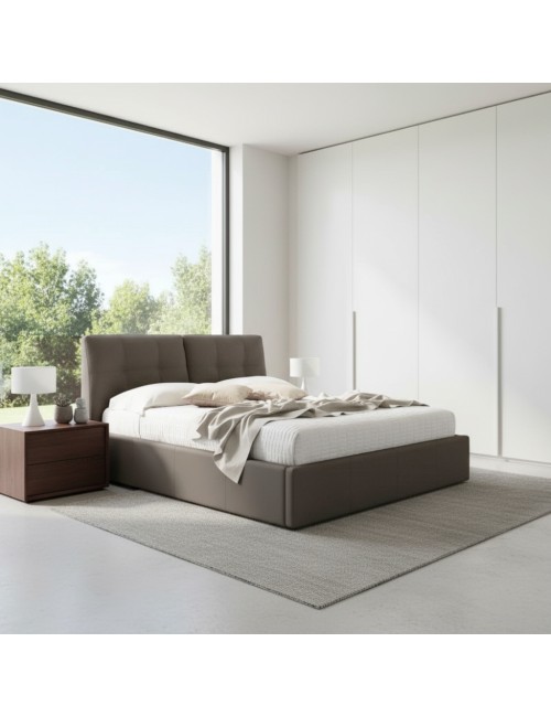 Letto Matrimoniale con Contenitore Melia Tortora Prezzo
