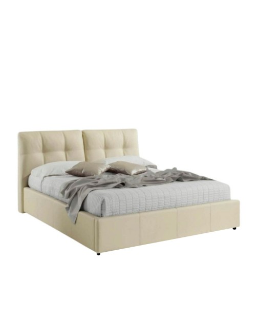 Letto Matrimoniale con Contenitore Melia Colore Crema Prezzo