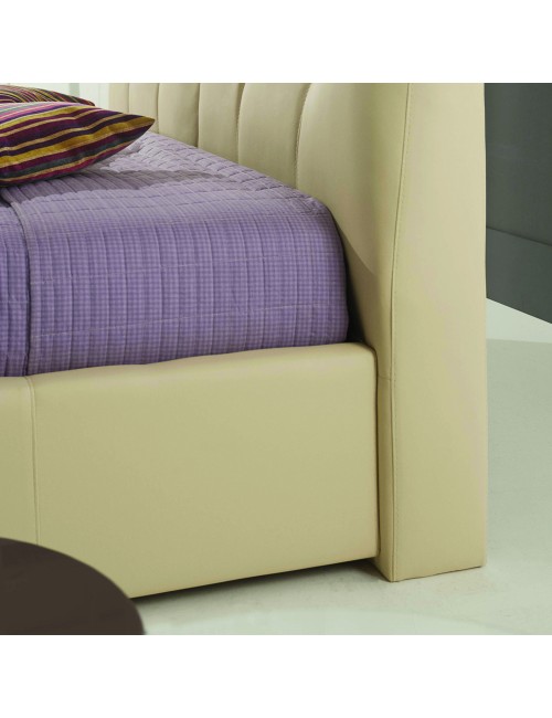Letto Matrimoniale con Contenitore Melia Colore Crema Prezzo