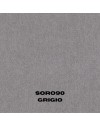 Letto matrimoniale con contenitore Melia tessuto grigio