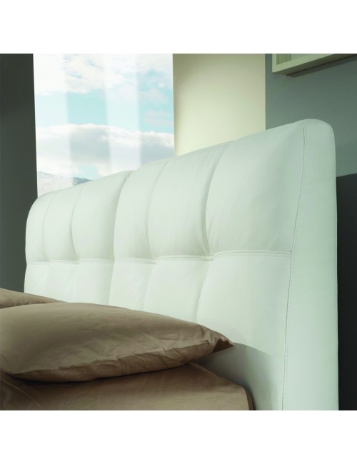 Letto Matrimoniale con Contenitore Melia Ecopelle Colore Bianco Prezzo