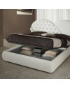 Letto con contenitore Marubi colore bianco