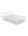 Letto matrimoniale in metallo Genoa colore bianco