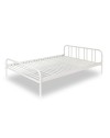 Letto matrimoniale in metallo Genoa colore bianco