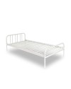 Letto singolo in metallo Genoa colore bianco