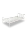Letto singolo in metallo Genoa colore bianco