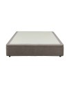 Letto matrimoniale Sommier con contenitore in tessuto taupe 162x192x39H – Praticità compatta