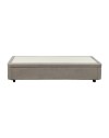 Letto singolo Sommier con contenitore in tessuto taupe 82x192x39H – Praticità compatta