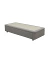 Letto singolo Sommier con contenitore in tessuto grigio 82x192x39H – Praticità compatta