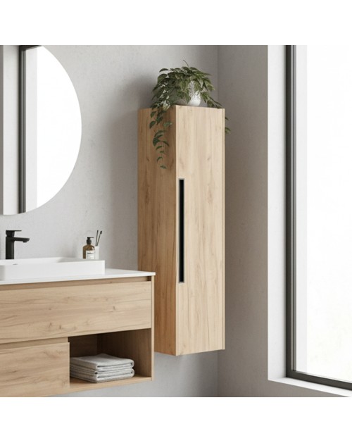Colonna bagno sospesa Modular colore rovere miele 35x30x120H