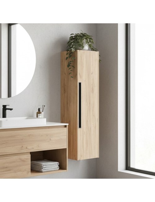 Colonna bagno sospesa Modular colore rovere miele 35x30x120H